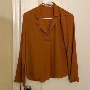 Nordstrom All in Favor Orange Blouse (Size XS)